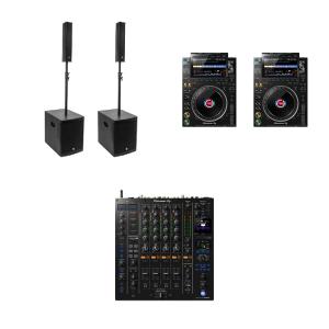 Régie DJ 2 x Pioneer CDJ 3000 + DJM A9 + 2 x Elokance E-Slim 110